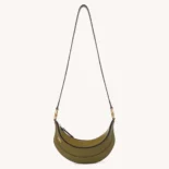 Chloe Women Banana Cross-body Bag in Grained Calfskin-Dark Green