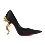 Christian Louboutin Women Belle Pump 100 mm Pumps Crepe Satin-Black