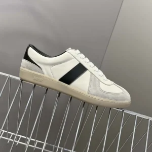 Dior Men B01 Matchpoint Sneaker Black and White Smooth Calfskin with Gray Suede