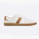 Dior Men B01 Matchpoint Sneaker Cognac and White Smooth Calfskin with White Suede