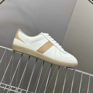 Dior Men B01 Matchpoint Sneaker Cognac and White Smooth Calfskin with White Suede