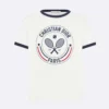 Dior Men Vibe T-Shirt White Cotton and Linen Jersey with Three-Tone Signature