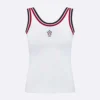 Dior Women Vibe Tank Top White Technical Mesh with Three-Tone Signature