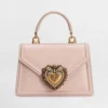 Dolce Gabbana D&G Women Medium Smooth Calfskin Devotion Bag-Pink