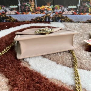 Dolce Gabbana D&G Women Medium Smooth Calfskin Devotion Bag-Pink