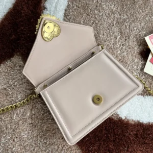 Dolce Gabbana D&G Women Medium Smooth Calfskin Devotion Bag-Pink