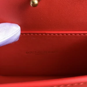 Dolce Gabbana D&G Women Medium Smooth Calfskin Devotion Bag-Red