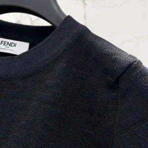 Fendi Women Black FF Viscose Sweater FZX999AQ41F0GME