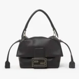 Fendi Women Mamma Baguette Small Black Nappa Leather Mini Bag