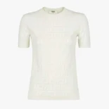 Fendi Women White FF Viscose Jumper-White FZX999AQ41F1M2A