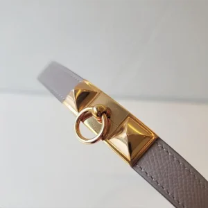 Hermes Unisex Collier de Chain Bellt in Epsom Calfskin
