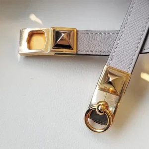Hermes Unisex Collier de Chain Bellt in Epsom Calfskin