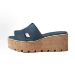 Hermes Women Eze 30 Sandal-Navy H232150ZQ8