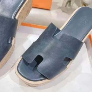 Hermes Women Eze 30 Sandal-Navy H232150ZQ8