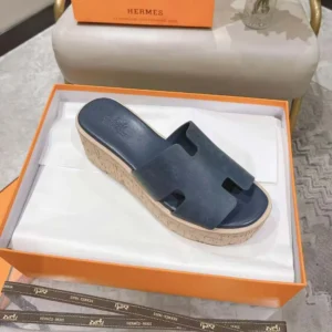Hermes Women Eze 30 Sandal-Navy H232150ZQ8