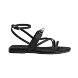 Hermes Women June Sandal in Calfskin-Black H242104Zv02360