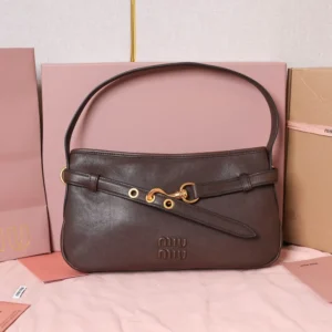 Miu Miu Women Aventure Nappa Leather Bag-Briarwood 5BC182
