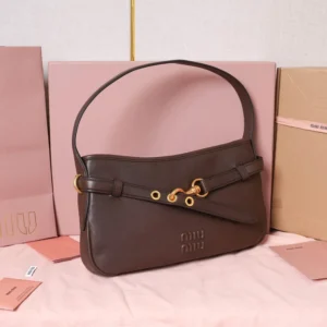 Miu Miu Women Aventure Nappa Leather Bag-Briarwood 5BC182
