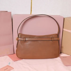 Miu Miu Women Aventure Nappa Leather Bag-Brown 5BC182
