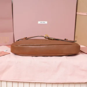 Miu Miu Women Aventure Nappa Leather Bag-Brown 5BC182