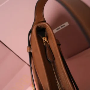 Miu Miu Women Aventure Nappa Leather Bag-Brown 5BC182