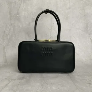 Miu Miu Women Beau Leather Top-handle Bag-Black 5BB172