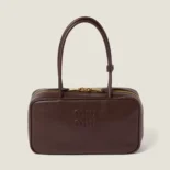Miu Miu Women Beau Leather Top-handle Bag-Briarwood 5BB172