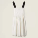 Miu Miu Women Embroidered Batiste Dress MF591317EY