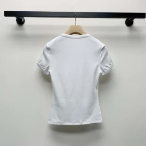 Miu Miu Women Petit Bateau X Miu Miu Stretch Jersey Regular T-shirt