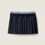 Miu Miu Women Pleated Batavia Miniskirt MG2388
