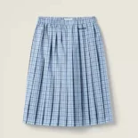 Miu Miu Women Pleated Check Skirt MG222816MK
