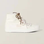 Miu Miu Women Washed Denim High-top Sneakers 5T385ECSLF0304F