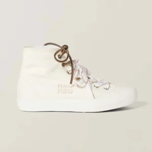 Miu Miu Women Washed Denim High-top Sneakers 5T385ECSLF0304F