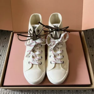 Miu Miu Women Washed Denim High-top Sneakers 5T385ECSLF0304F