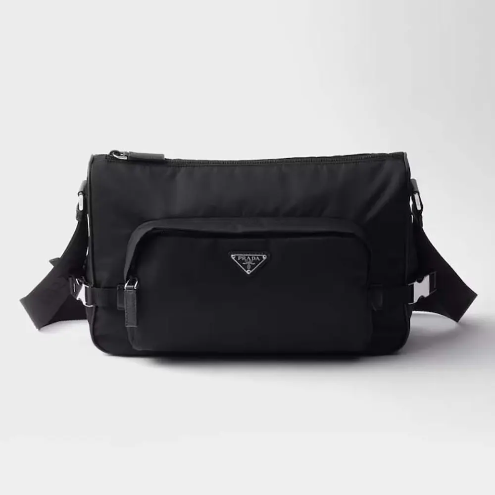 Prada Unisex Large Re-Nylon and Saffiano Leather Shoulder Bag 1 Prada Unisex Large Re-Nylon and Saffiano Leather Shoulder Bag