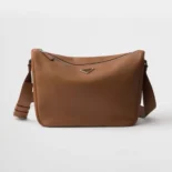 Prada Unisex Leather Shoulder Bag-Brown 2VH182