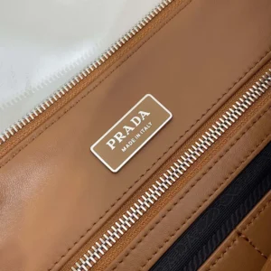 Prada Unisex Leather Shoulder Bag-Brown 2VH182