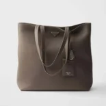 Prada Unisex Leather Tote-Bamboo Gray 2VG1302BBE