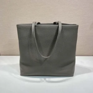 Prada Unisex Leather Tote-Bamboo Gray 2VG1302BBE