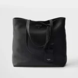 Prada Unisex Leather Tote-Black 2VG1302BBE