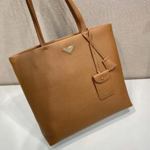 Prada Unisex Leather Tote-Brown 2VG1302BBE