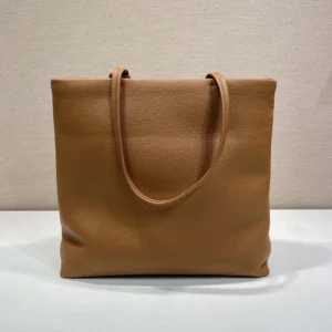 Prada Unisex Leather Tote-Brown 2VG1302BBE