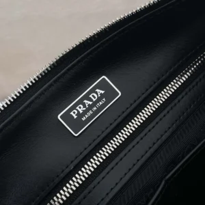 Prada Unisex Medium Leather Shoulder Bag-Black 2VH182