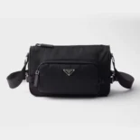 Prada Unisex Medium Re-Nylon and Saffiano Leather Shoulder Bag