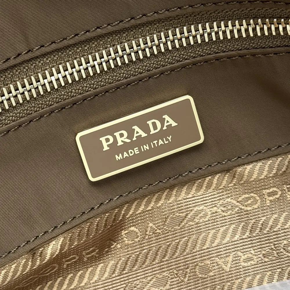 Prada Women Mariner Large Re-Nylon Shoulder Bag-Brown 1BC244 10 Prada Women Mariner Large Re-Nylon Shoulder Bag-Brown 1BC244