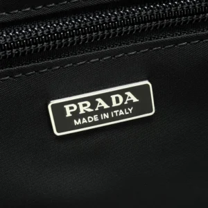 Prada Women Small Padded Re-Nylon Shoulder Bag-Black