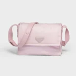 Prada Women Small Padded Re-Nylon Shoulder Bag-Pink