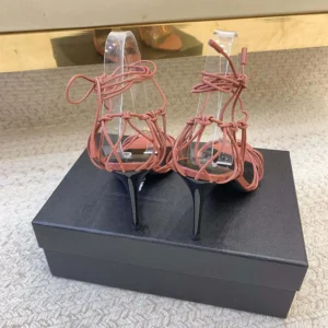 Saint Laurent YSL Women Babylone Sandals in Smooth Leather 785706AADF02603