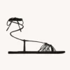 Saint Laurent YSL Women Babylone Sandals in Smooth Leather 820656AAEOF1000