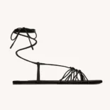 Saint Laurent YSL Women Babylone Sandals in Smooth Leather 820656AAEOF1000